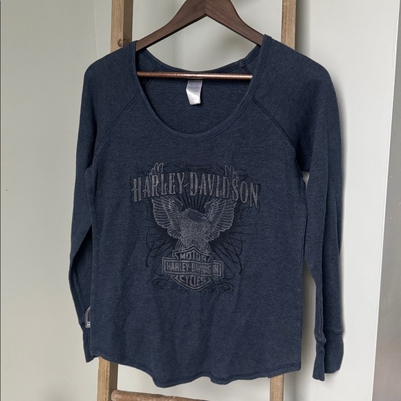 Harley-Davidson Tops - Harley-Davidson Dark Blue Graphic Long Sleeve